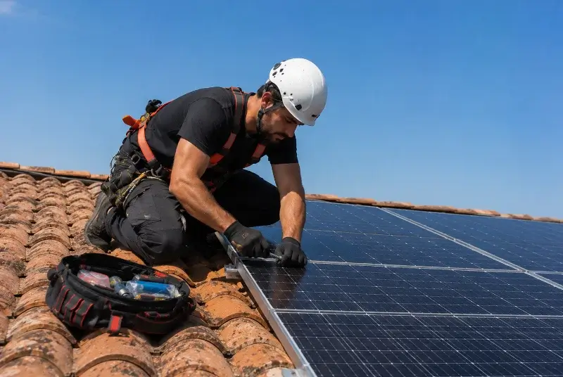 Maintenance et monitoring de panneaux solaires à Mortagne-sur-Gironde